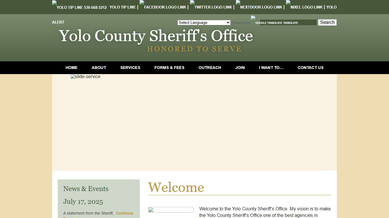 Home - Yolo County Sheriff's Office | Woodland, CA