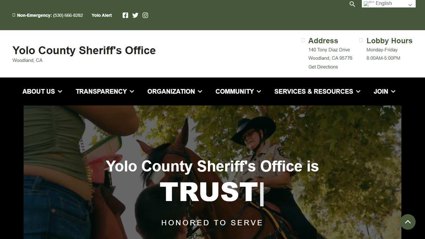 Yolo County Sheriff’s Office – Woodland, CA